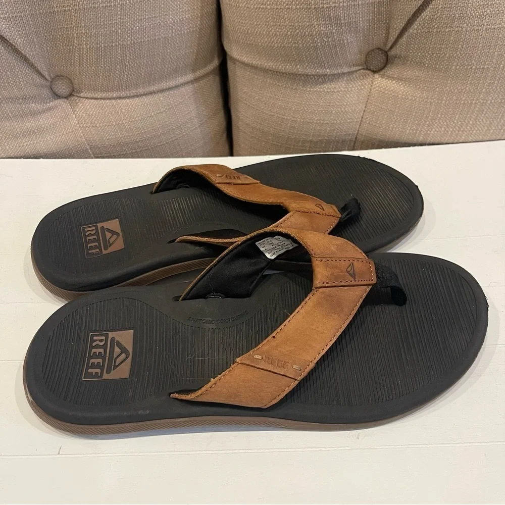 Reef Mens 9 Santa Ann Summer Beach Holiday Sandals Flip Flops
